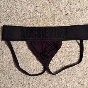 L Aussiebum Black Jockstrap